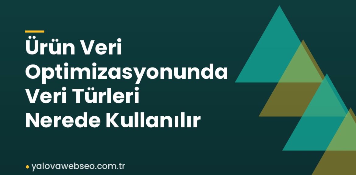 Ürün Veri Optimizasyonunda Veri Türleri Nerede Kullanılır Ürün Veri Optimizasyonunda Veri Türleri Nerede Kullanılır
